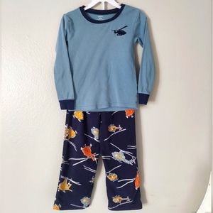 Carter's 2 Piece Helicopter Fleece Pajama Set